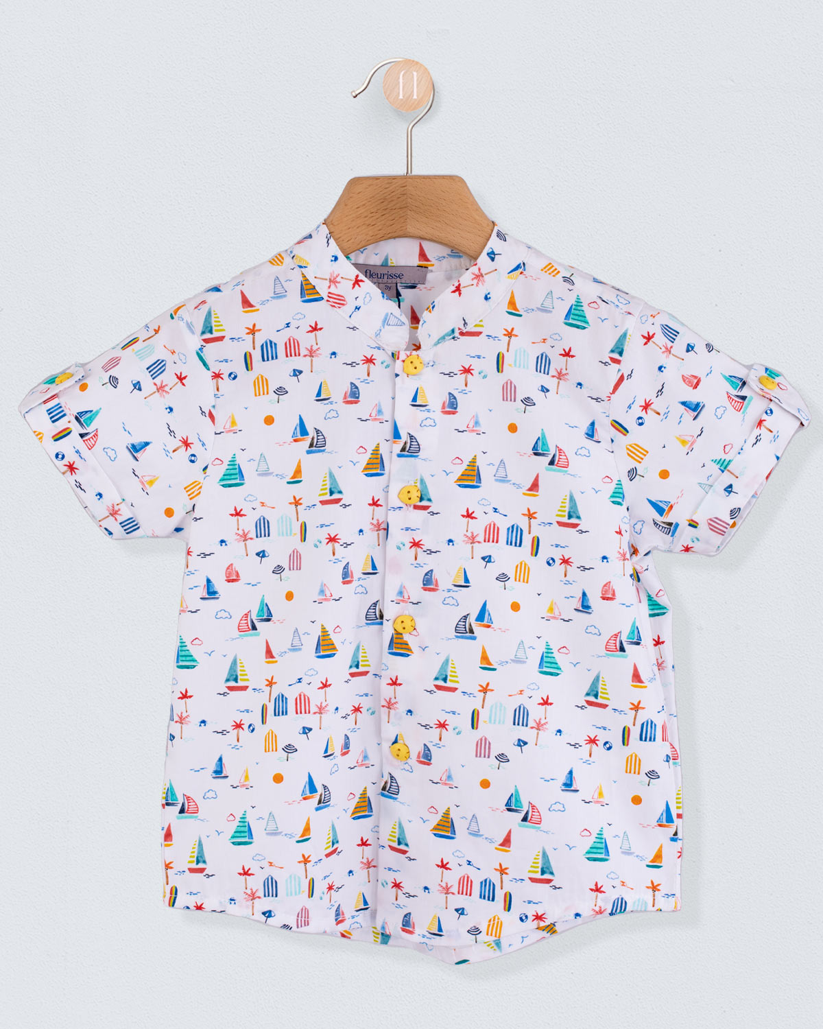 Brando Veneto Coral Boats Tunic - Shirt