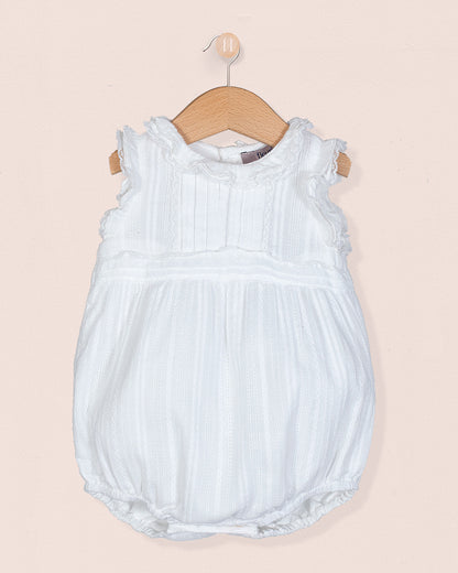 Belini White Lace Bubble - Romper
