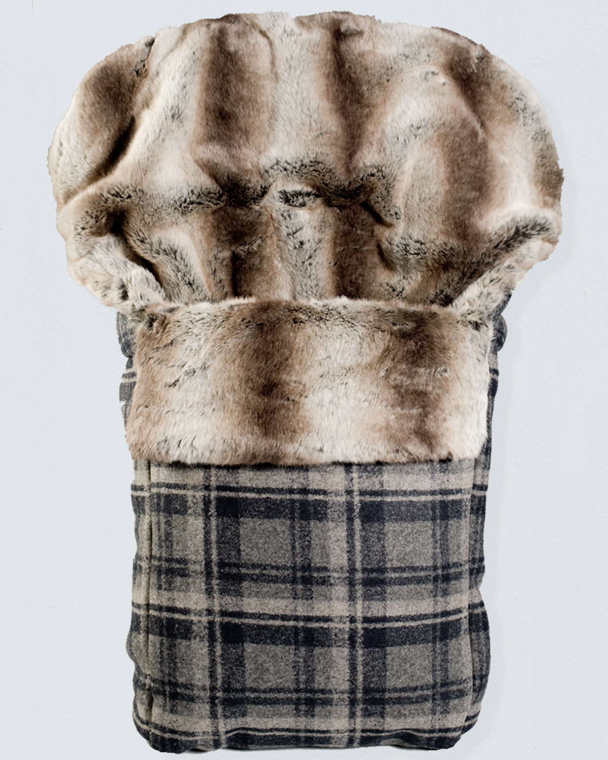 Mont-Blanc Navy Plaid Wool Stroller Bunting - Bunting