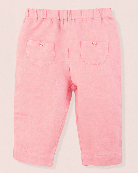 Capri Rose Pink Linen - Pant