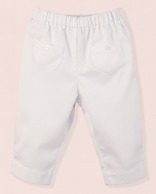 Capri White Piqué - Pant