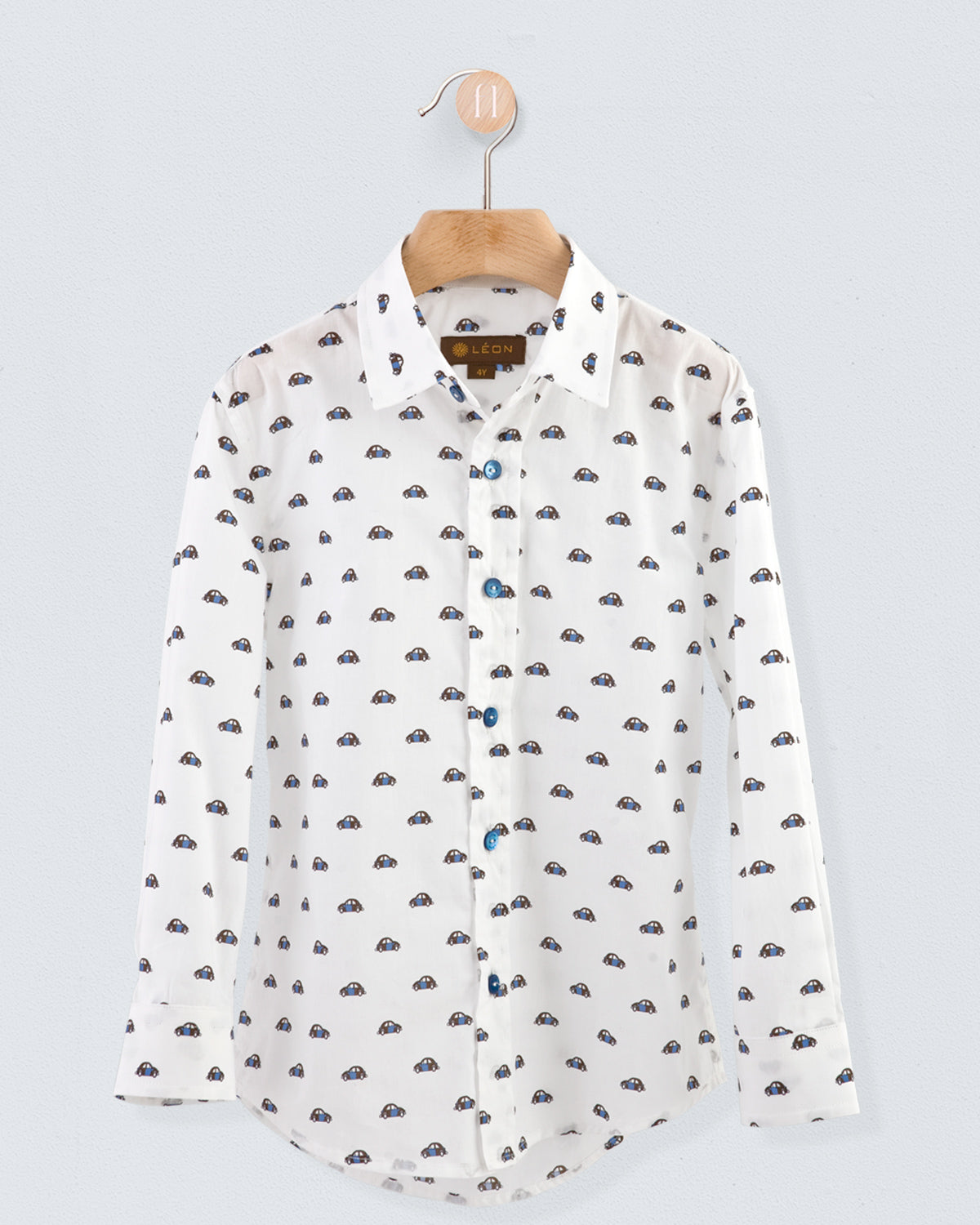 Renard  Italian Blue Cars Shirt - Shirt