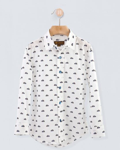 Renard  Italian Blue Cars Shirt - Shirt