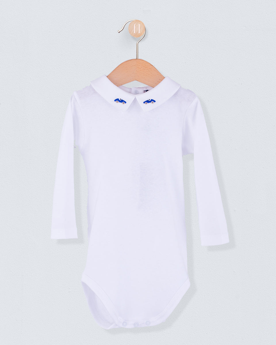 Onesie Italian Hand Embroidered Royal Car