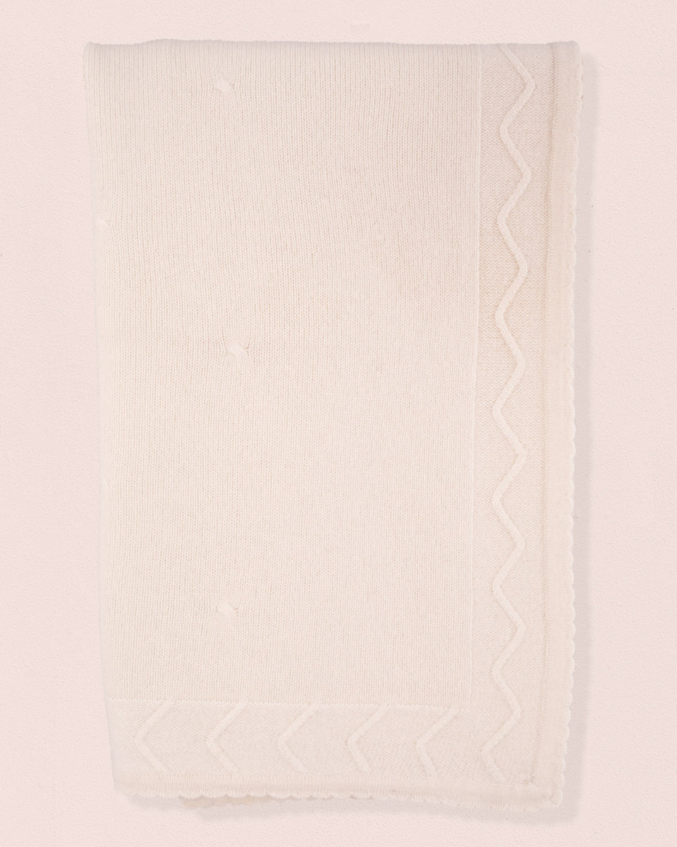 Chérie Cashmere Cream Blanket