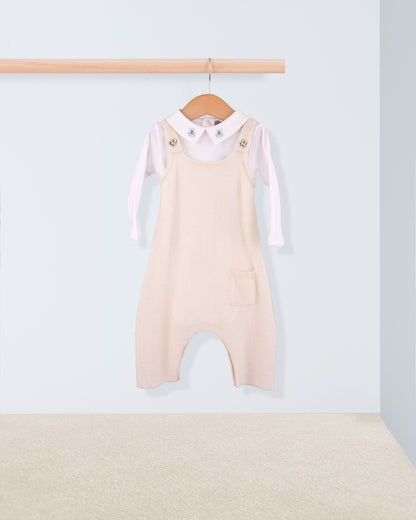 Corbier Cream Cashmere Overall - Romper