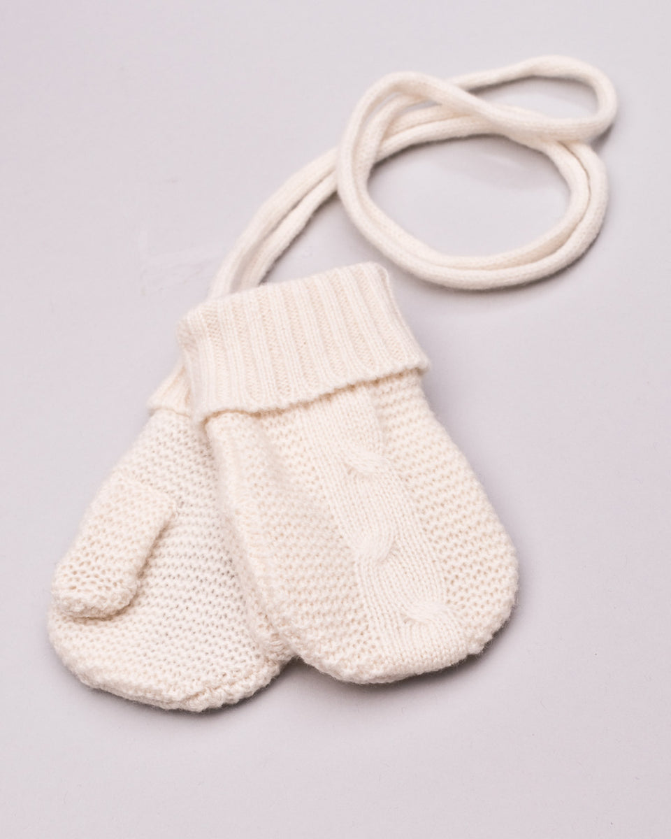 Cashmere Cream Baby Mitten