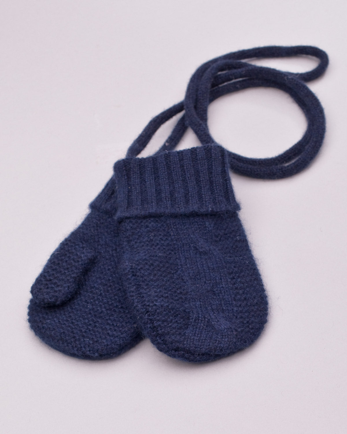 Cashmere Navy Baby Mitten - Hat