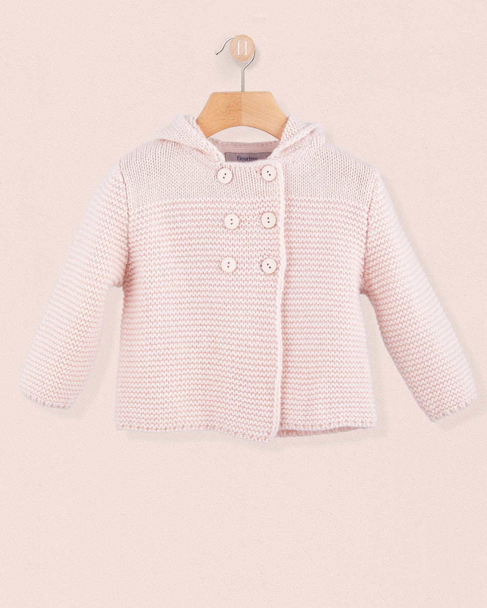 Chamonix Powder Pink Cashmere Hooded Jacket