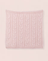 Cashmere Pink Cable Roll Scarf