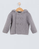 Chamonix Grey Cashmere Hooded Jacket