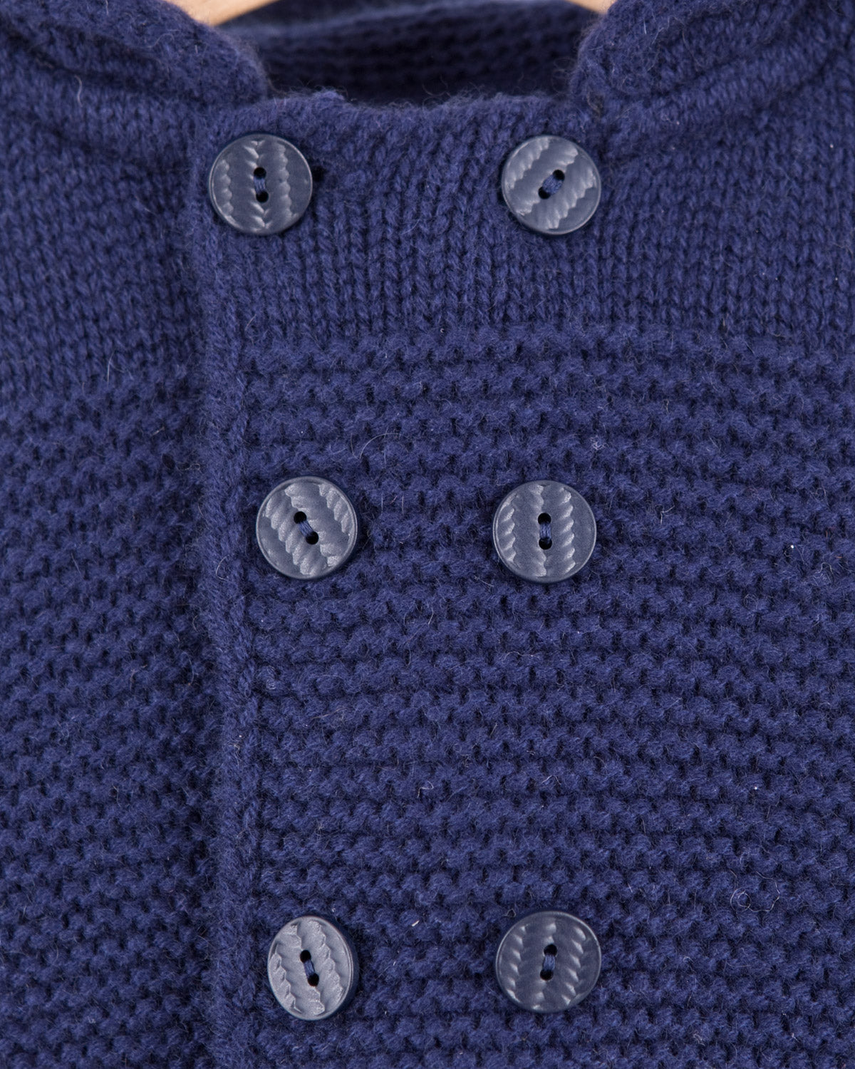 Chamonix Navy Cashmere Hooded Jacket - Cardigan