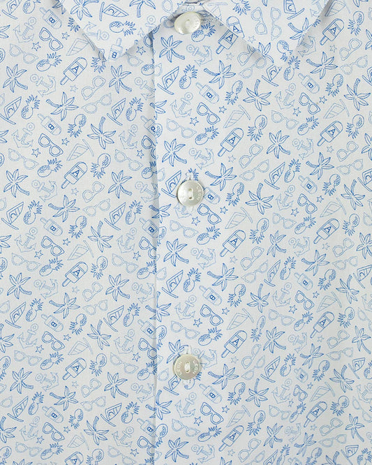 Henry Paradise Blue Shirt - Shirt