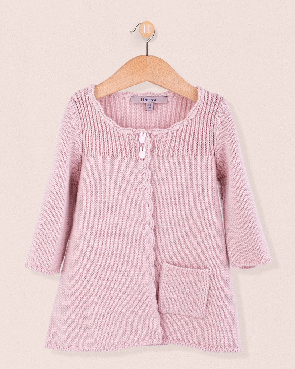 Charlotte Neutral Pink Wool Coat
