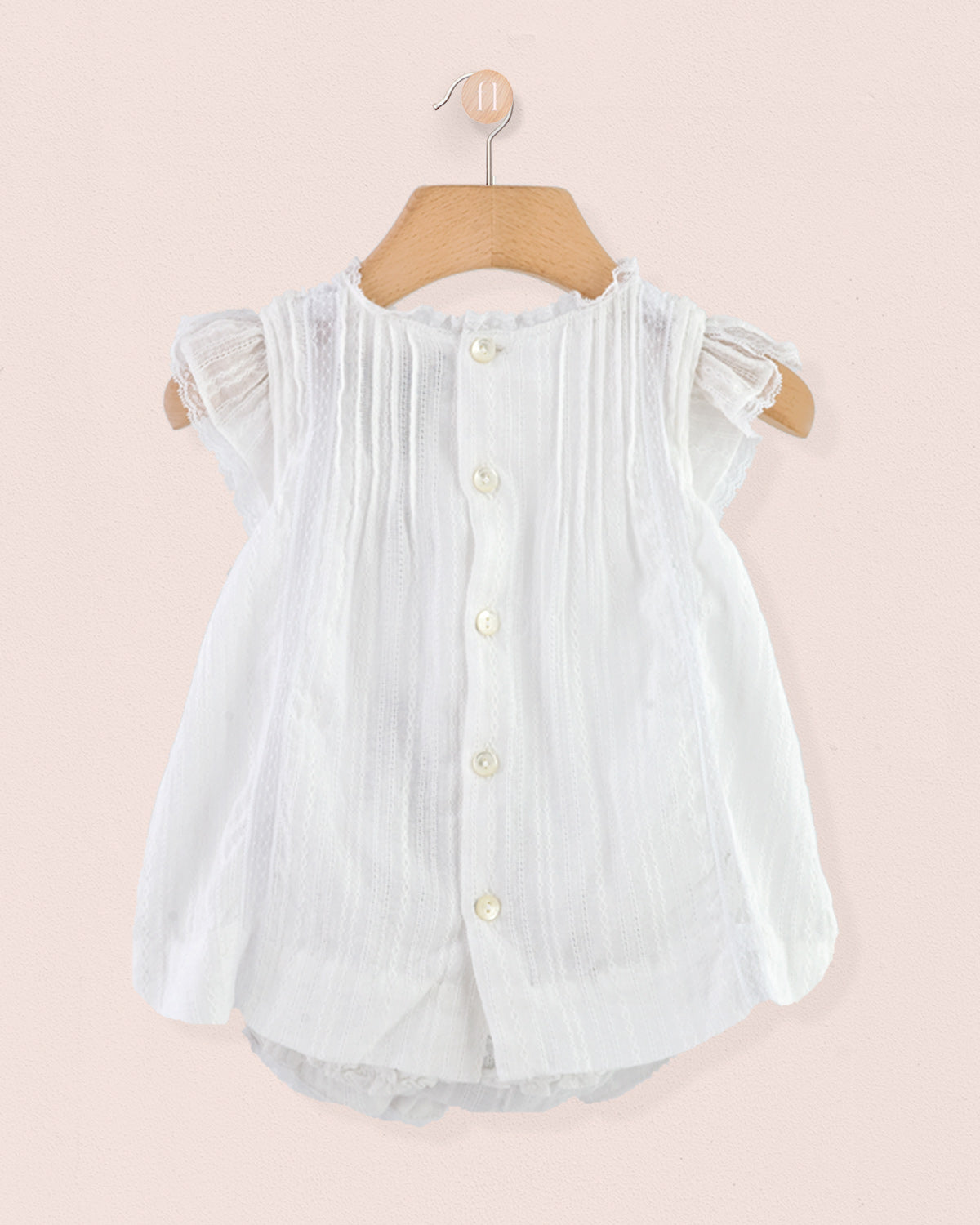 Chouette White Lace 2-Piece Set - Baby Dress