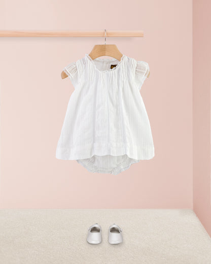 Chouette White Lace 2-Piece Set - Baby Dress