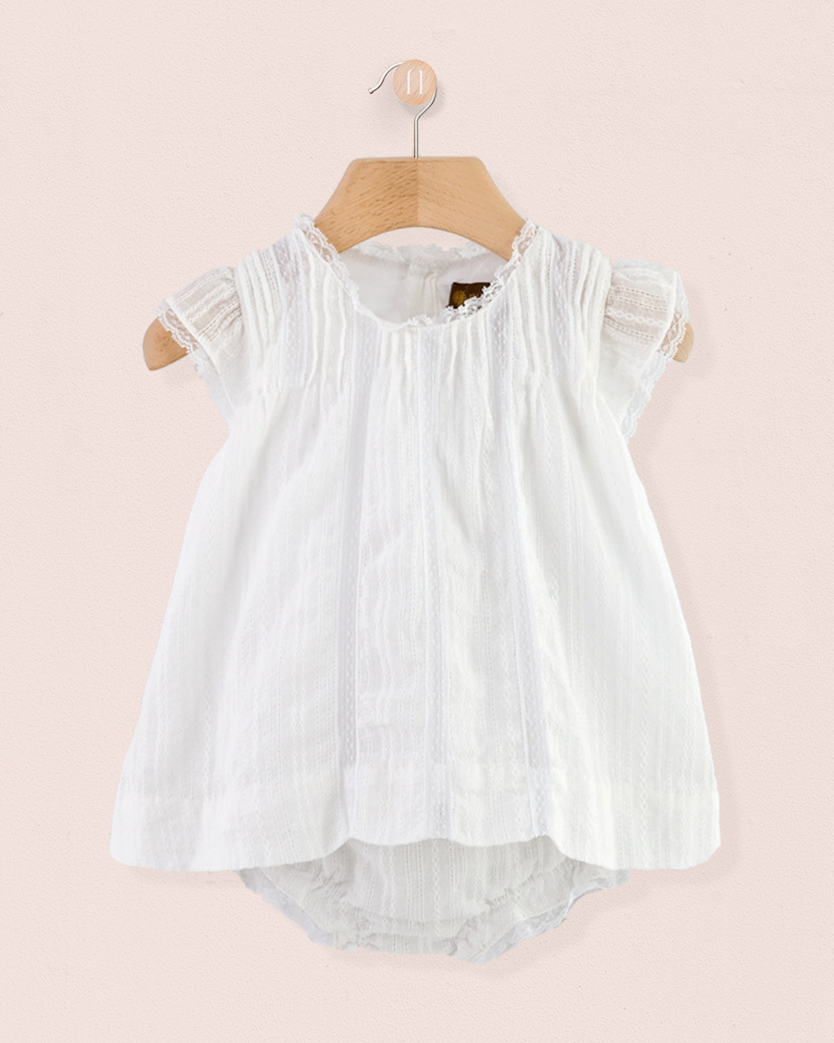 Chouette White Lace 2-Piece Set - Baby Dress