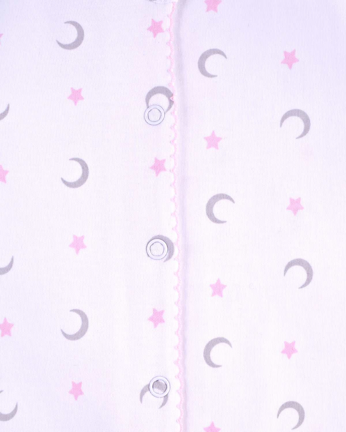 Pima Moon and Stars Pink Stretchie - Stretchie