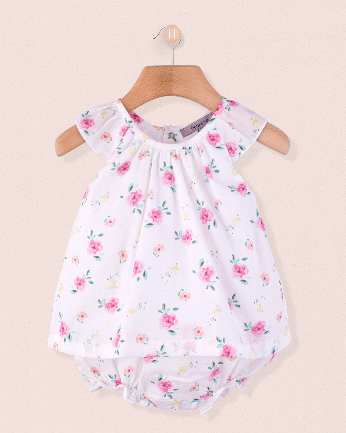Chloe Colorful Roses Romper - Romper