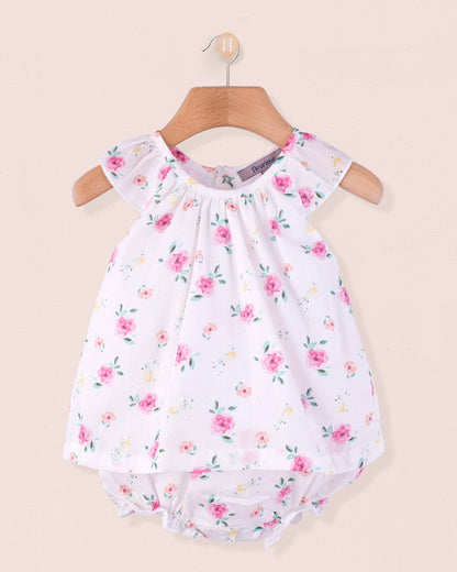 Chloe Colorful Roses Romper - Romper