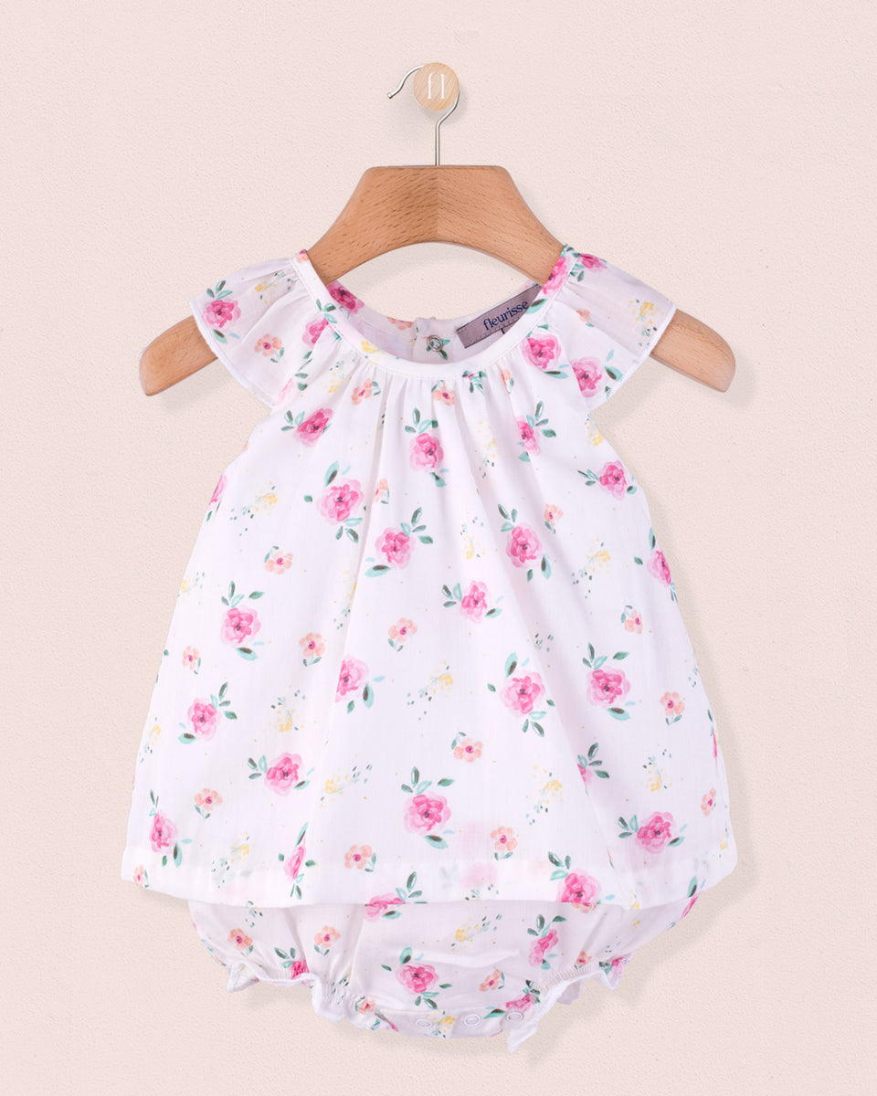 Chloe Colorful Roses Romper