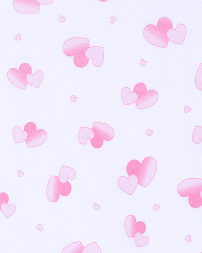 Pima Pink Hearts Smock Stretchie - Stretchie