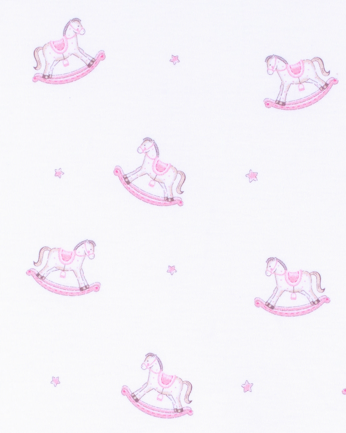 Pima Pink Rocking Horses Stretchie - Stretchie