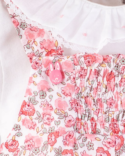 Palm Beach French Blossom Pink Bubble - Romper