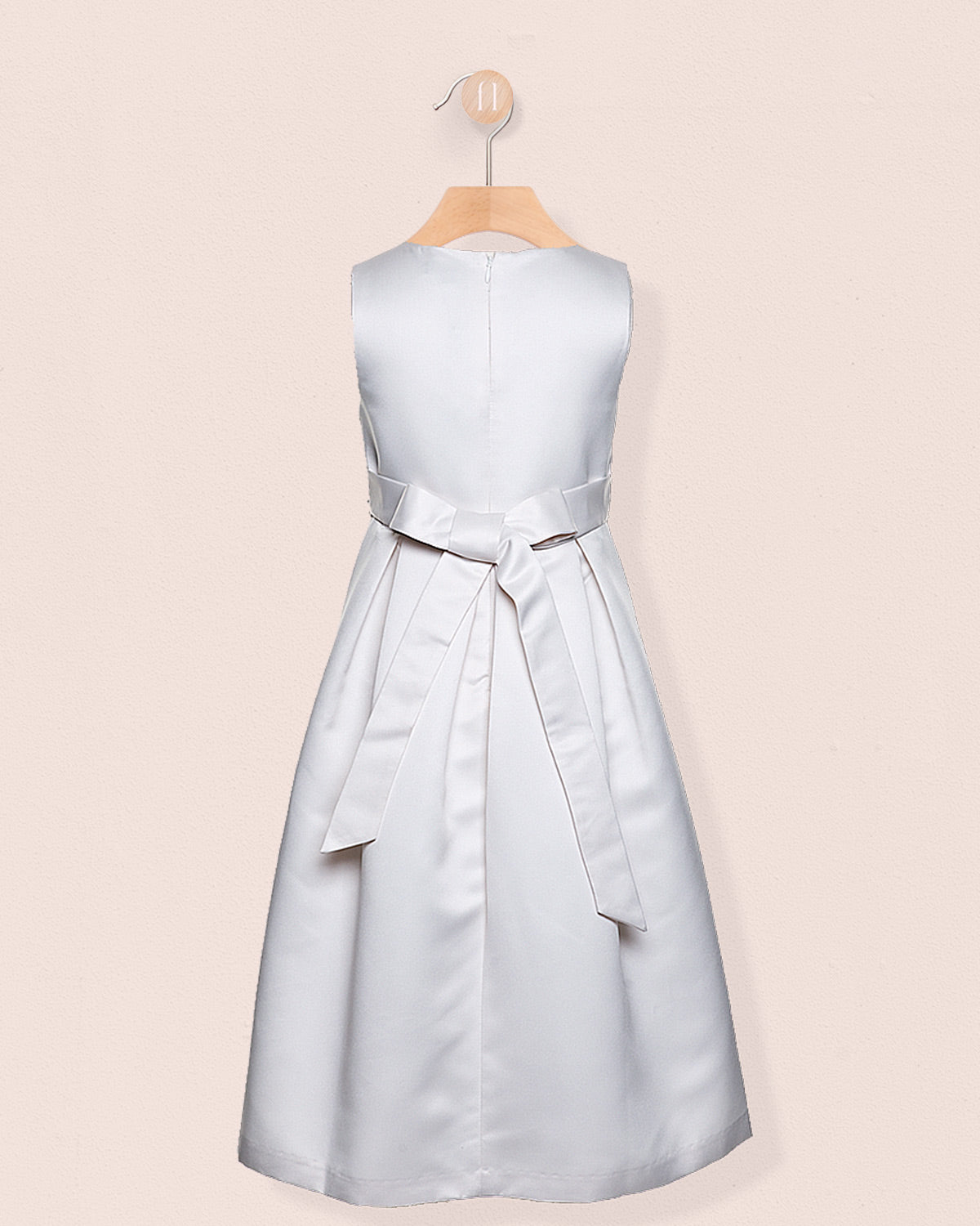 Esther Cream Satin Gown - Dress