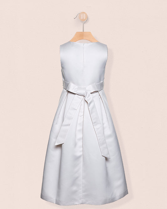 Esther Cream Satin Gown - Dress