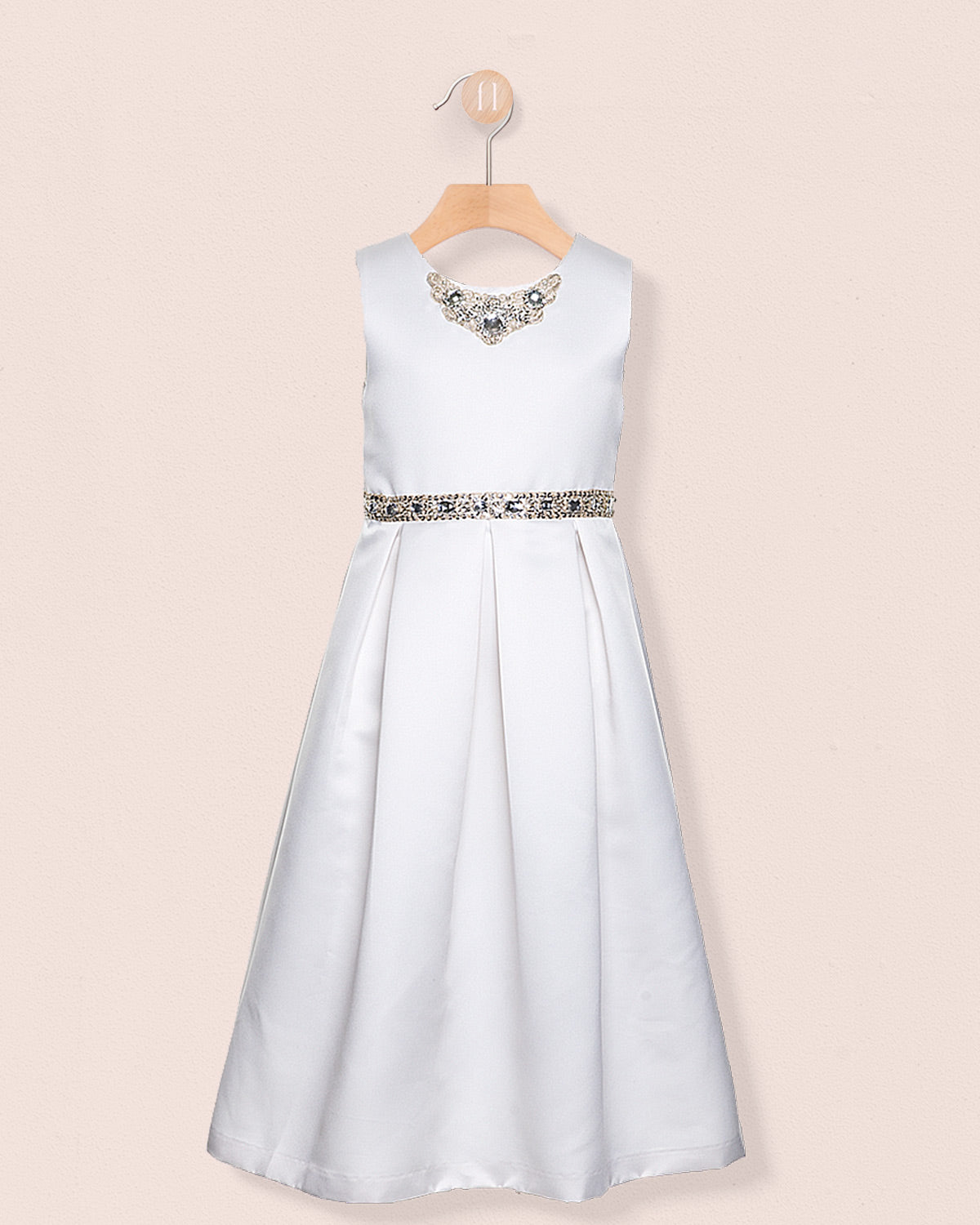 Esther Cream Satin Gown - Dress