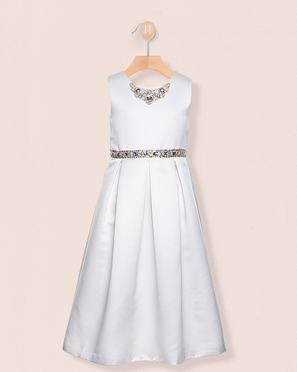 Esther Cream Satin Gown