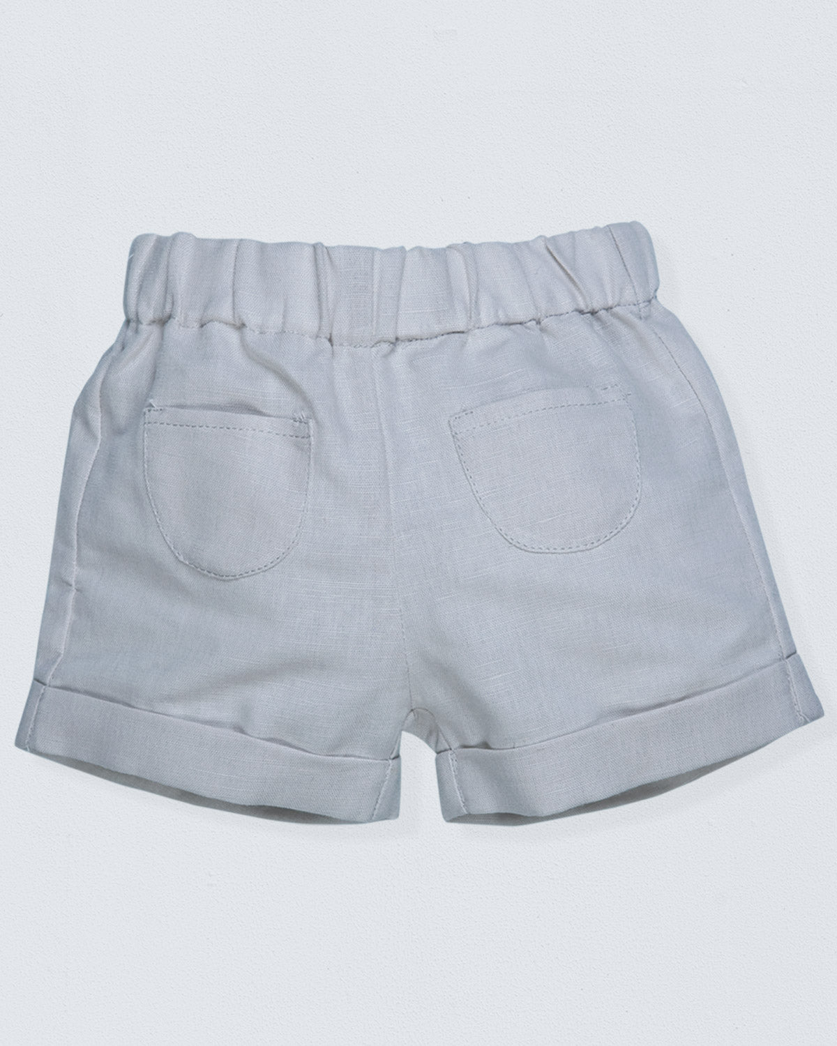 Cuff Short Brick Linen - Pant
