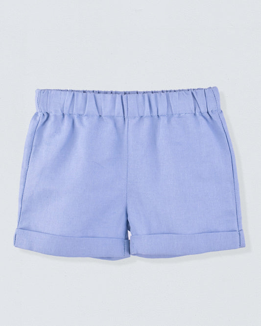 Cuff Short Italian Ocean Linen - Pant