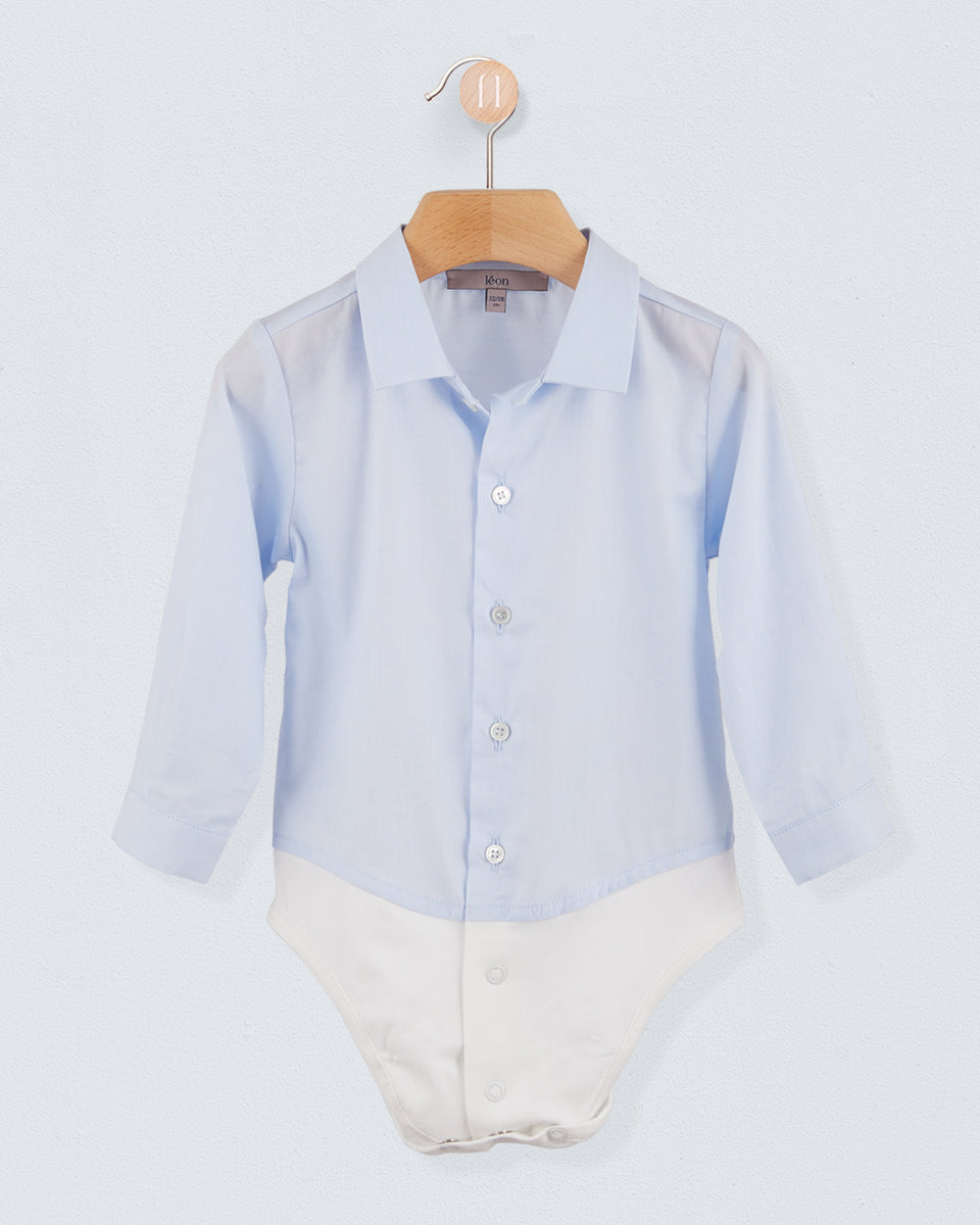 Louis Fine Italian Blue Onesie Shirt