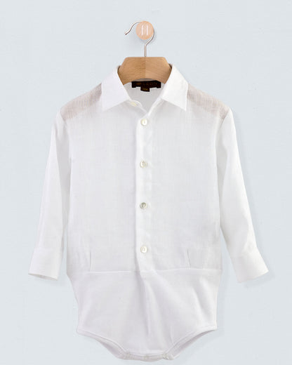 Bernard Italian White Linen Shirt - Shirt