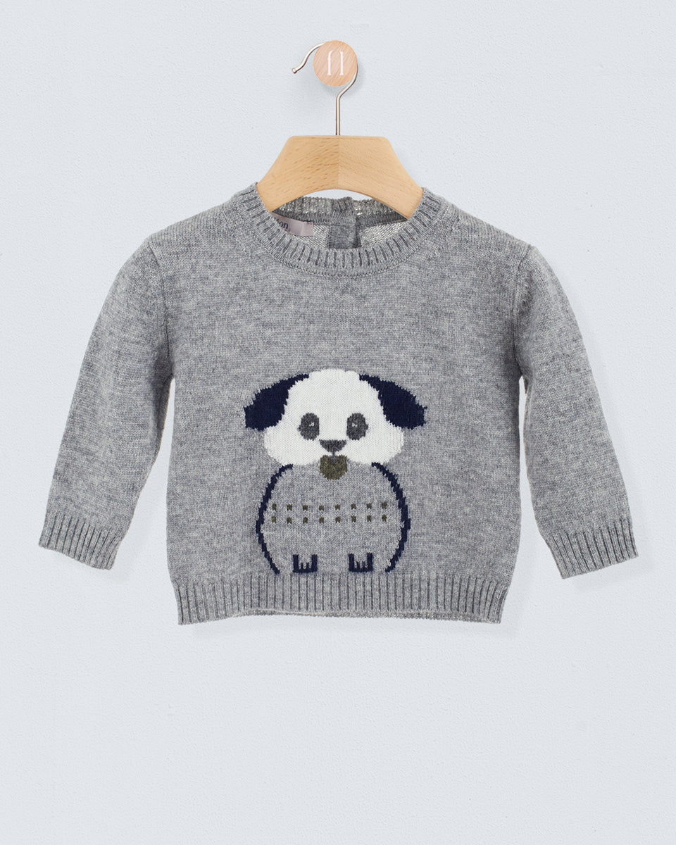 Grey Puppy Cashmere Sweater
