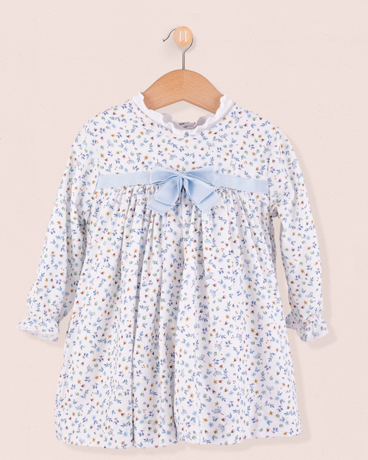 Dolly Delicate Blue Floral Dress - Baby Dress