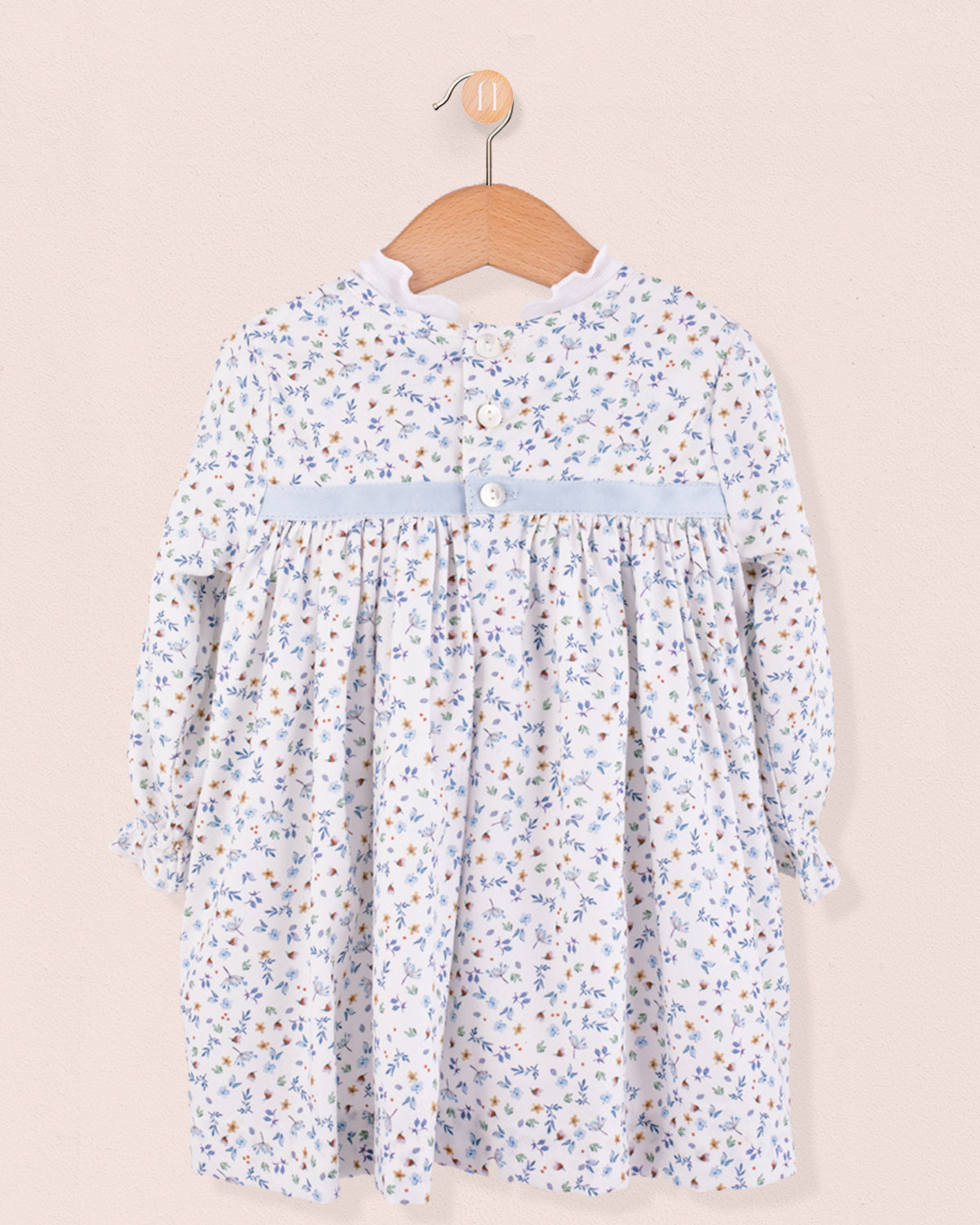 Dolly Delicate Blue Floral Dress - Baby Dress