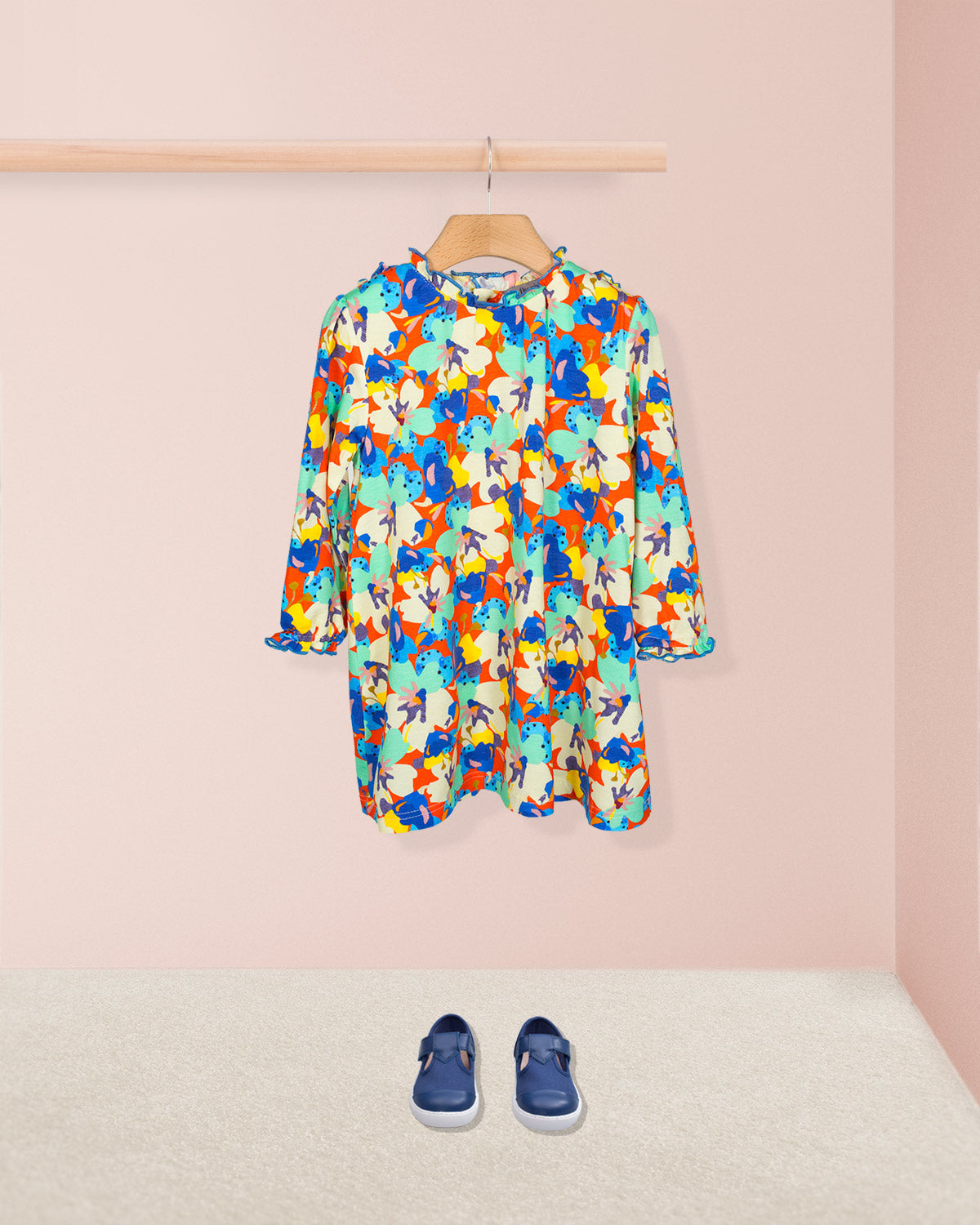 Dolce Jersey Liberty Coral Dress - Baby Dress