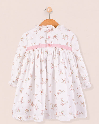 Dolly Delicate Pink Deer Dress - Baby Dress