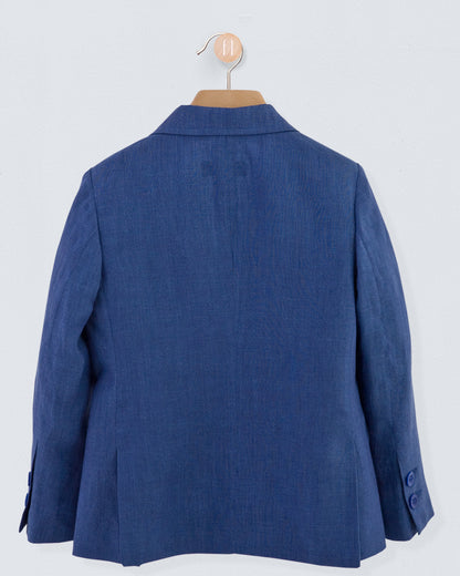 Domenico Prince Harry Blue Linen Suit - Suit