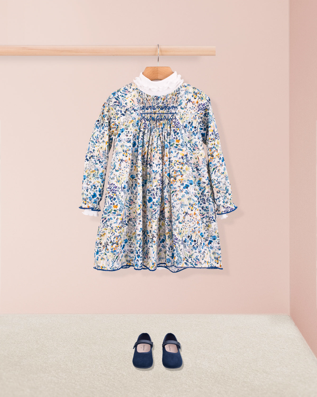 Eliza Liberty Felda Bue - Smocked Dress