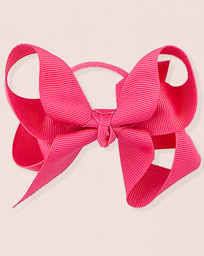 Ponytail Elastic Hairbow 8cm Gros Grain - Hairbow