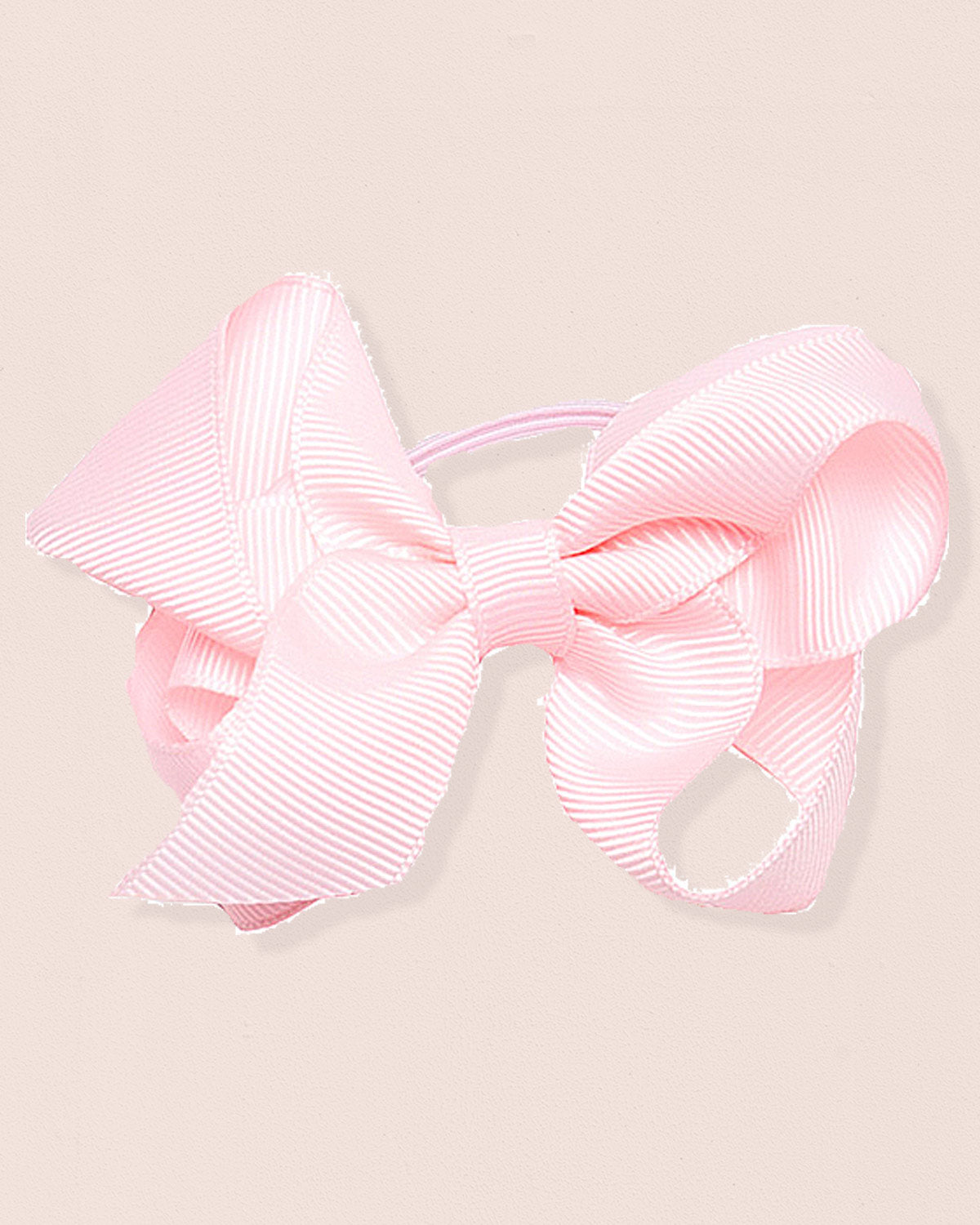 Ponytail Elastic Pink 8cm Gros Grain - Hairbow