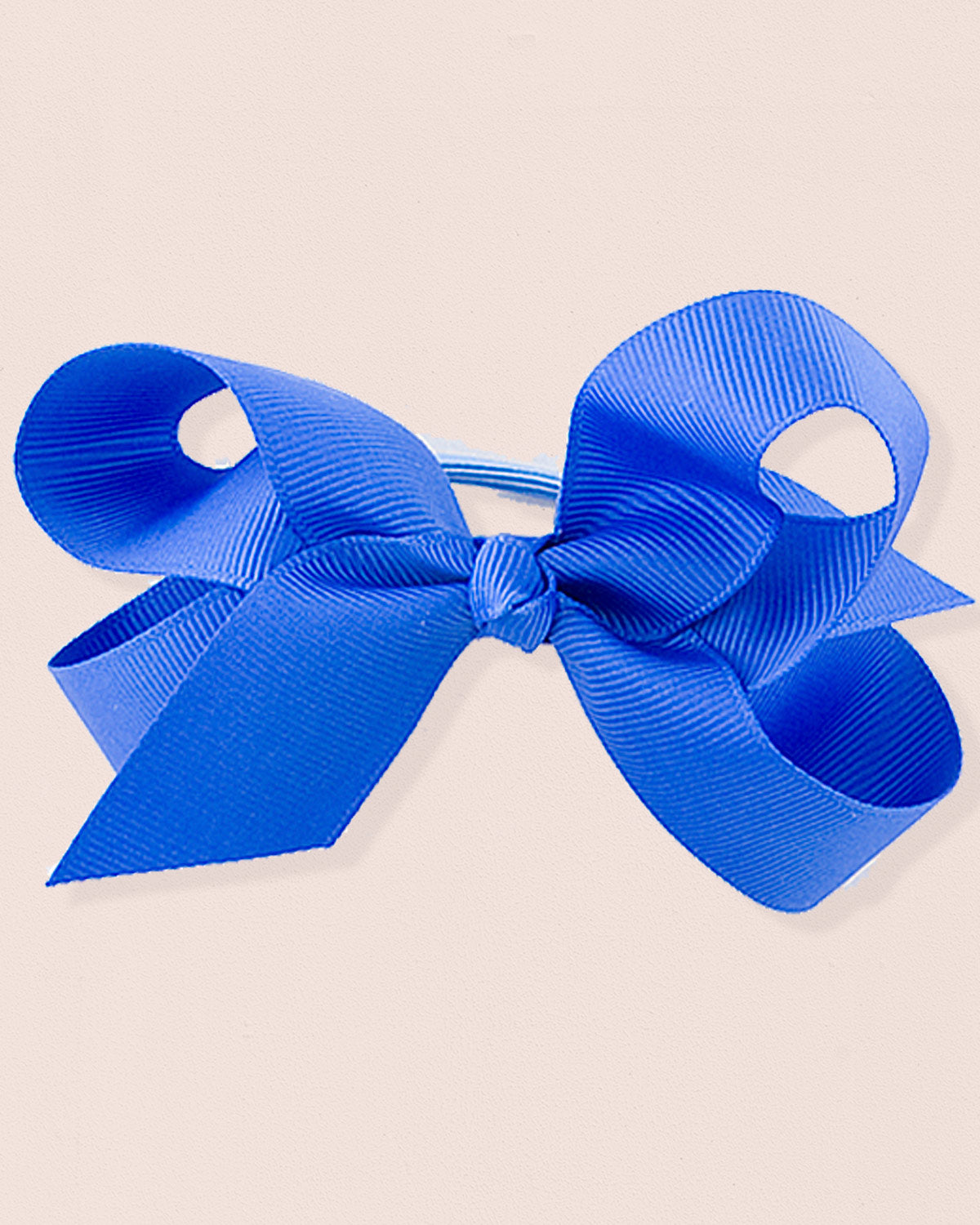 Ponytail Elastic Royal Blue 8cm Gros Grain - Hairbow