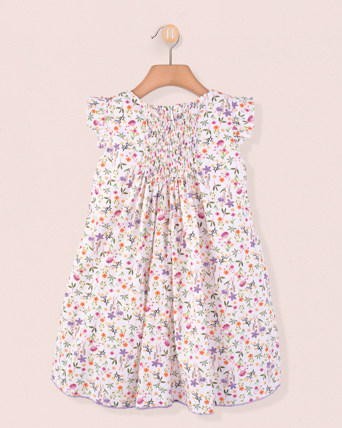 Elize Cyclam Garden Smock - Smocked Dress