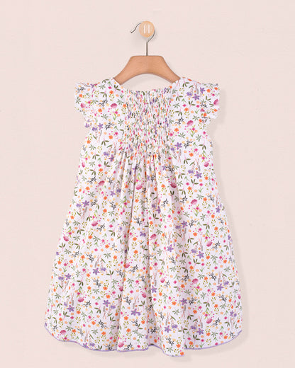 Elize Cyclam Garden Smock - Smocked Dress