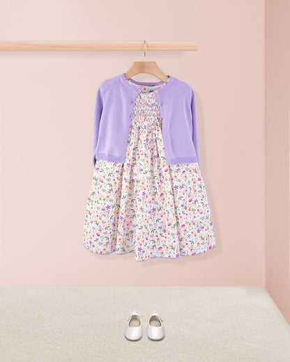 Elize Cyclam Garden Smock - Smocked Dress