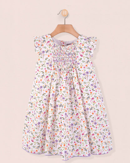 Elize Cyclam Garden Smock - Smocked Dress
